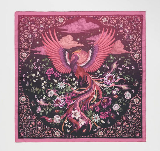 Pink Phoenix Narrative Scarf