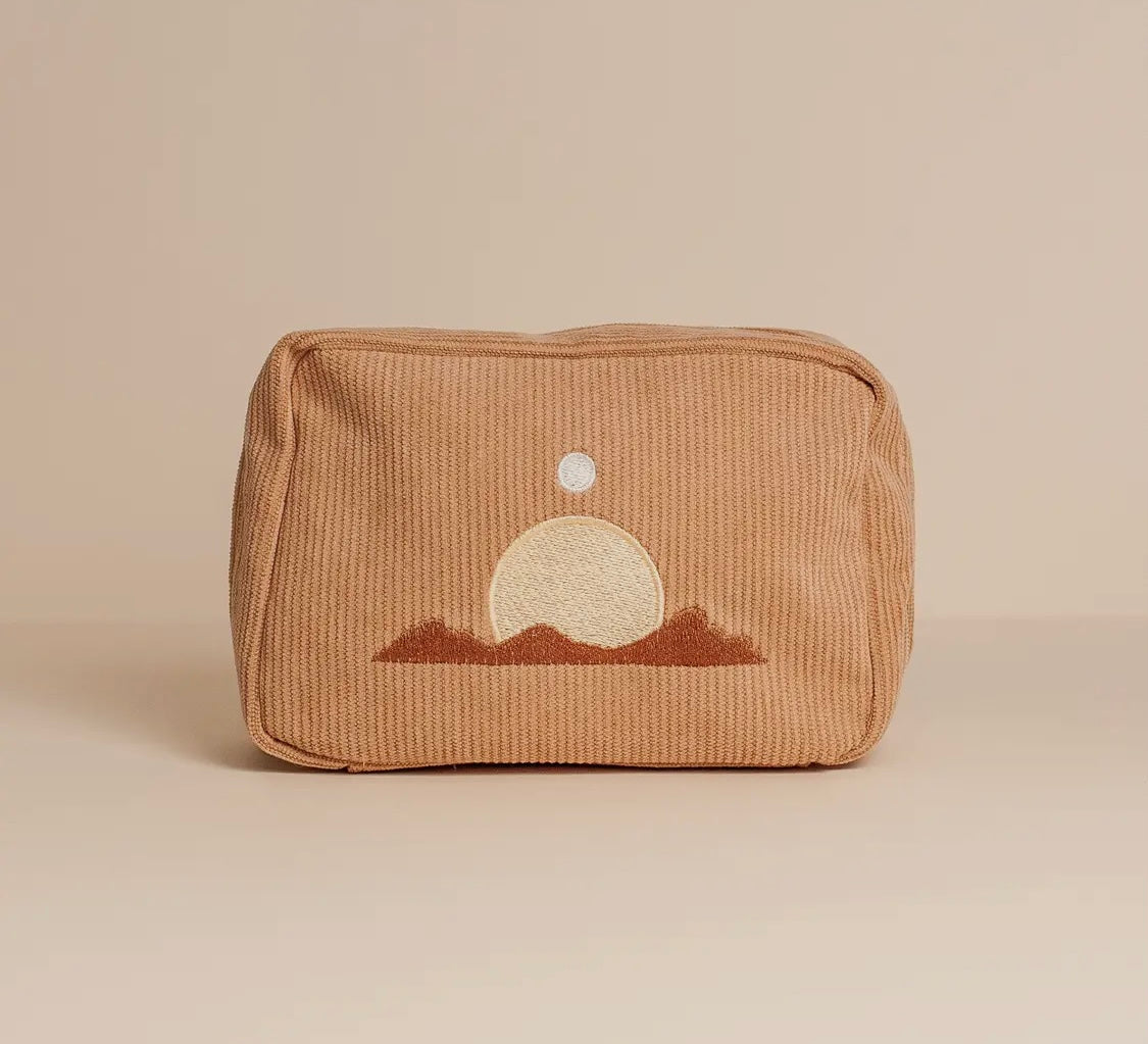 Corduroy Makeup Bag
