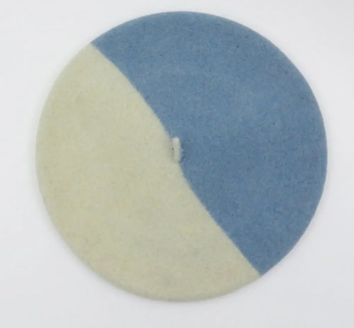 Duo Beret Dusk Blue Ecru