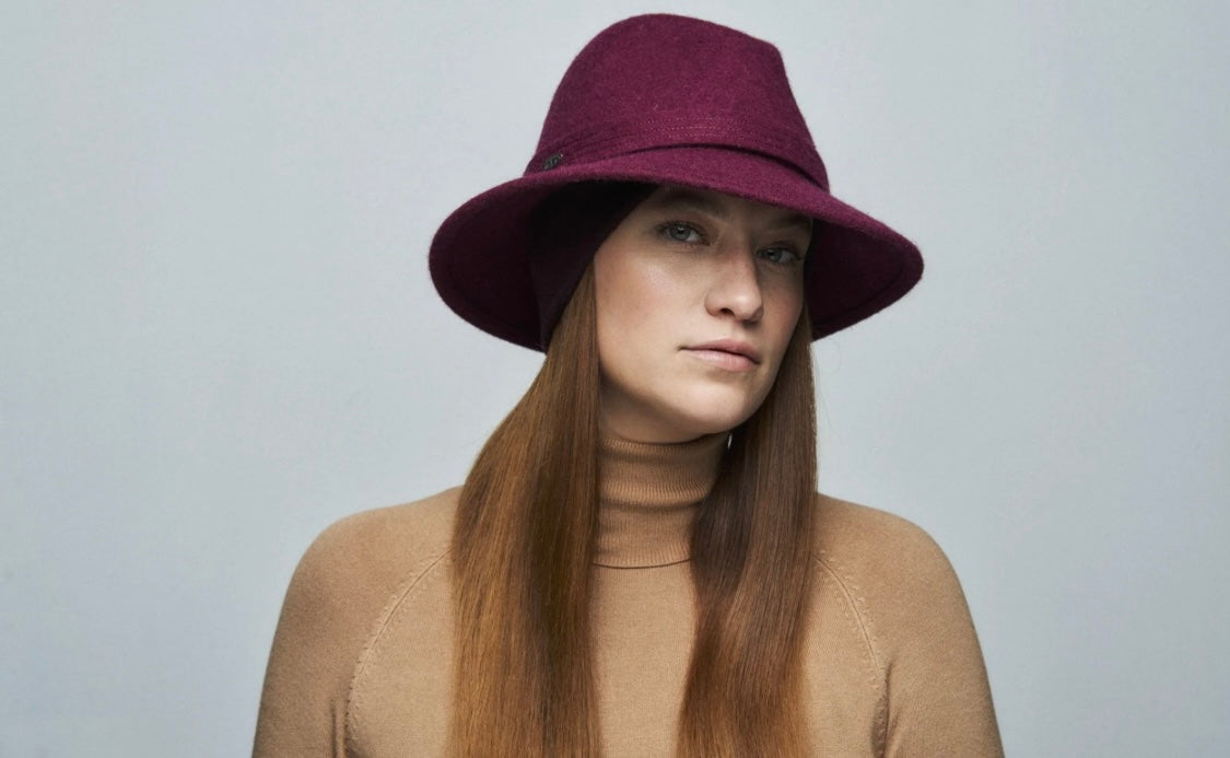 Floria E Fedora Hat with Earflap