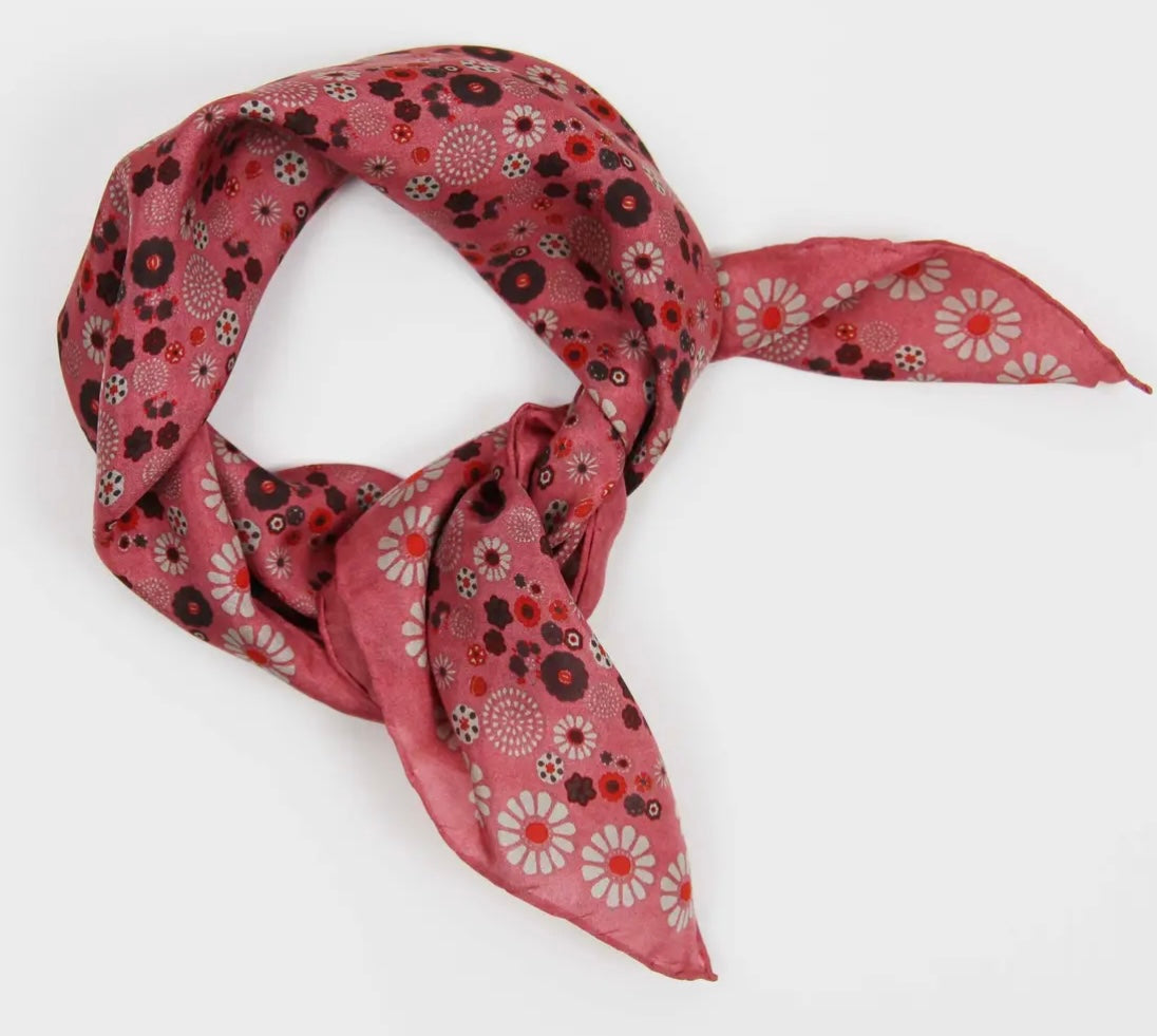 Silk Scarves Hanami Rose