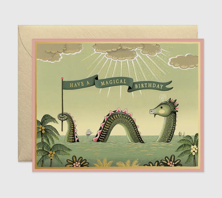 Sea Monsters Birthday Greeting Cards