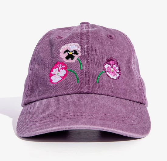 Pansies Ball Cap