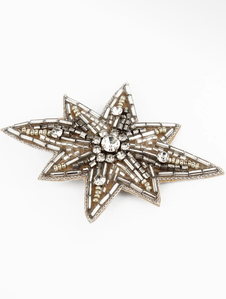 Silver Large Star Hair Clip