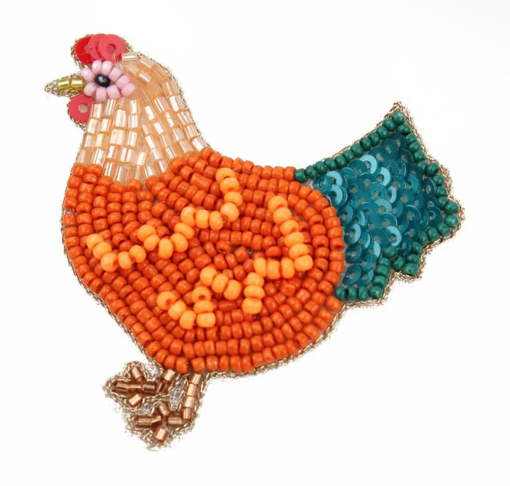 Chicken Brooch