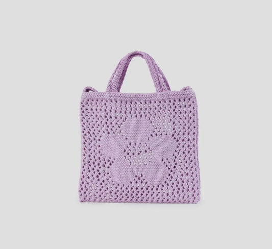 Raffia Flower Mini Bag