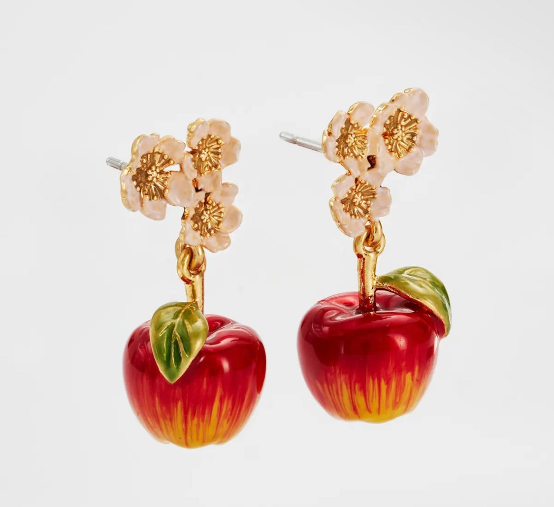 Fable Apple Blossom Drop Studs Earrings