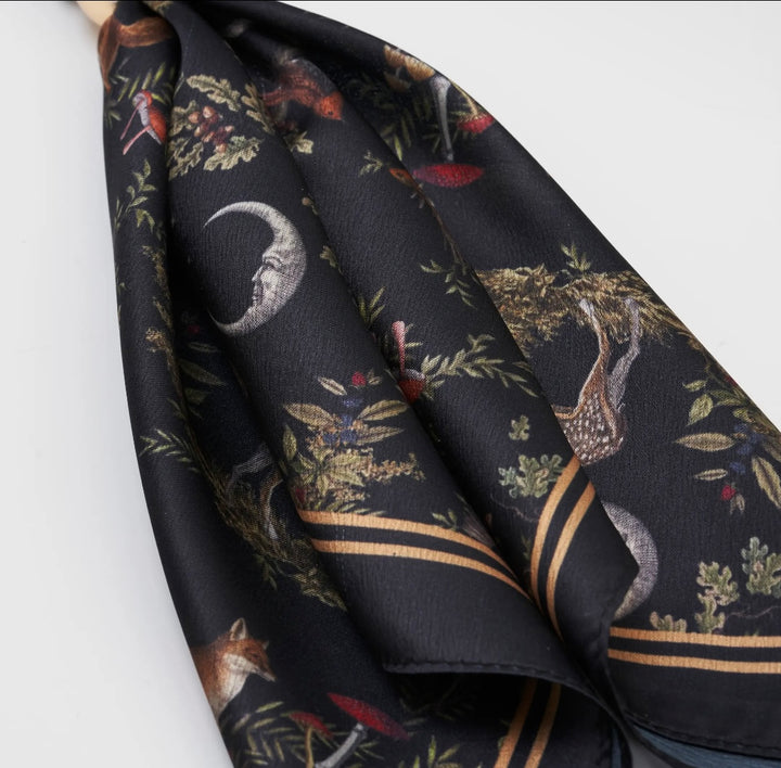 Scarf Bag Charm Black Into The Woods