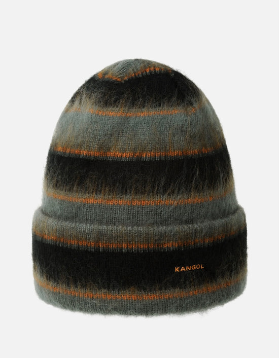 Fuzzy Stripe Beanie