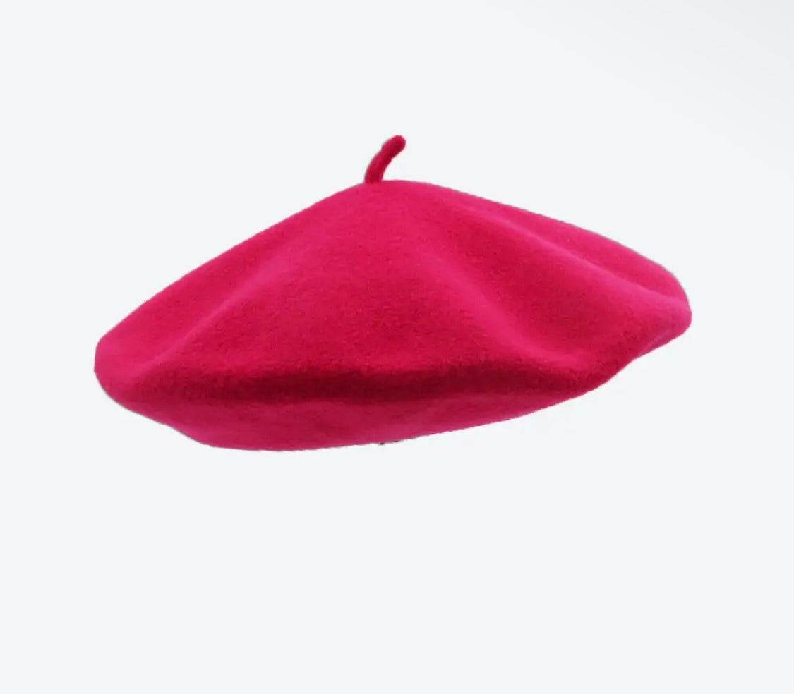 Classic Beret Fuchsia