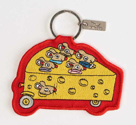 Richard Scarry Cheese Car Key Charm