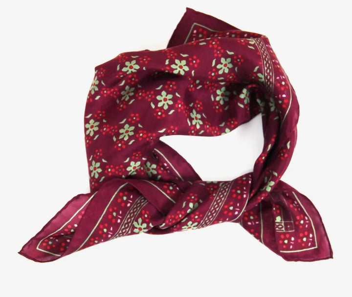 Silk Scarves Natasha Bordeaux