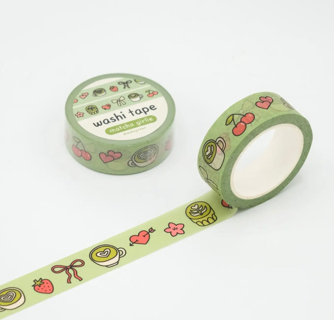 Matcha Girlie Washi Tape