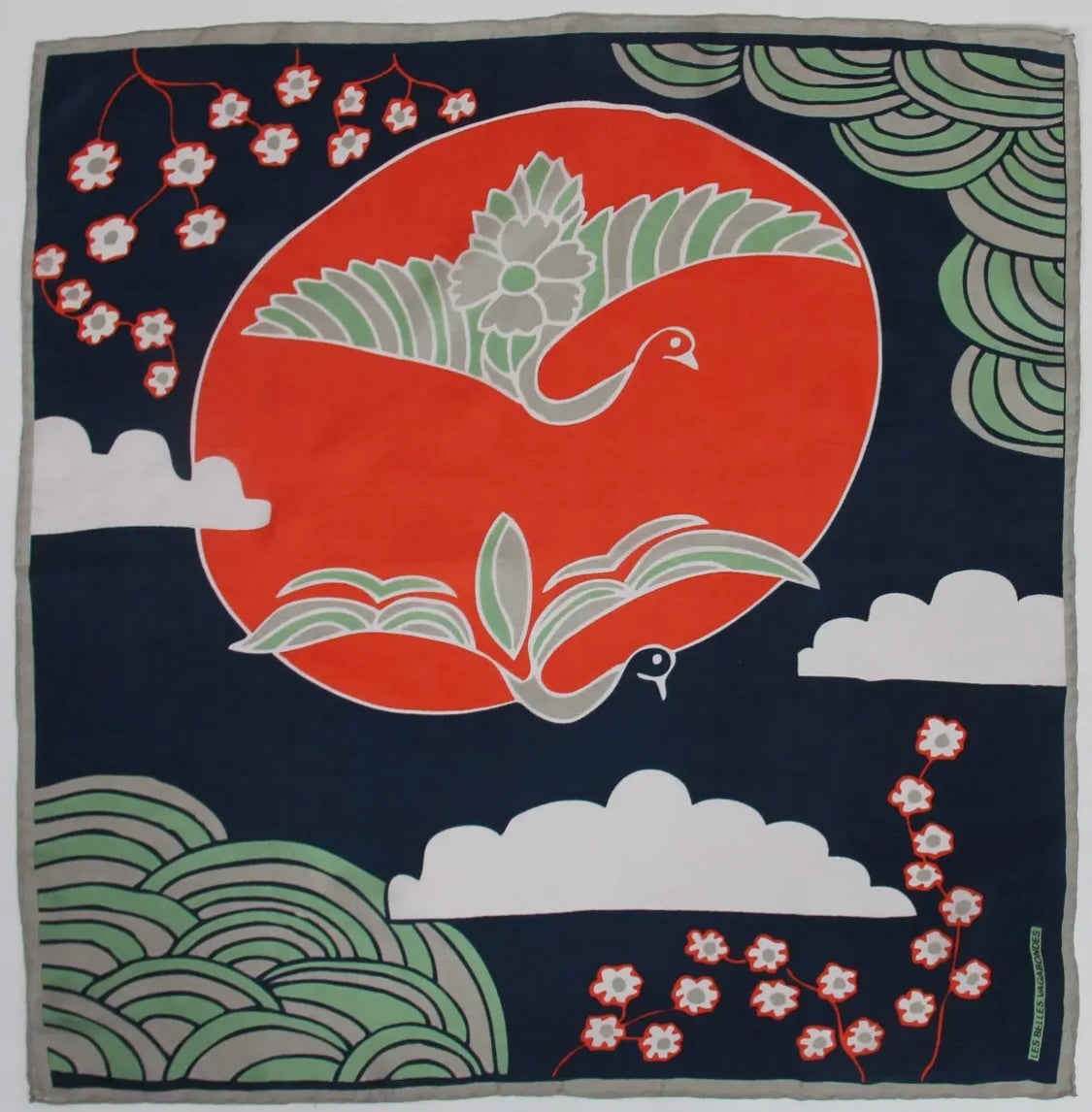 Silk Scarves Agami Marine Navy