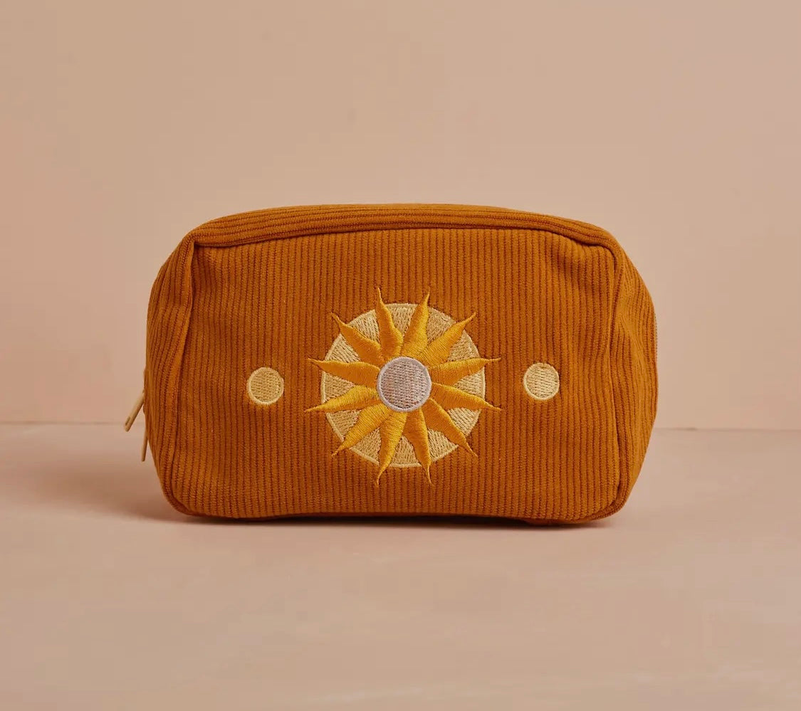 Corduroy Makeup Bag