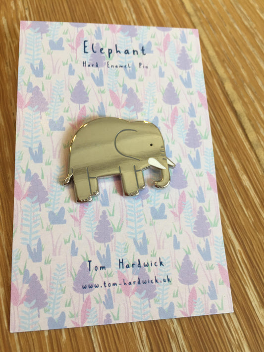 Elephant enamel pin