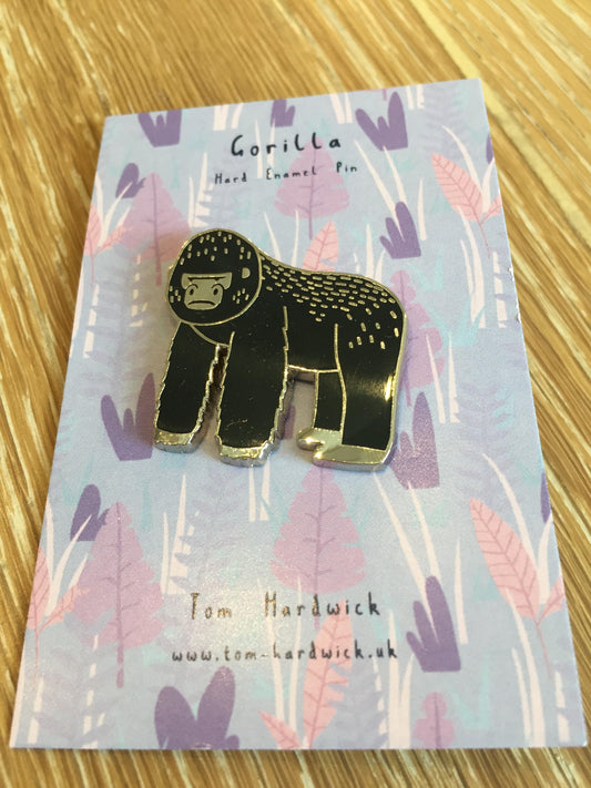 Gorilla enamel pin