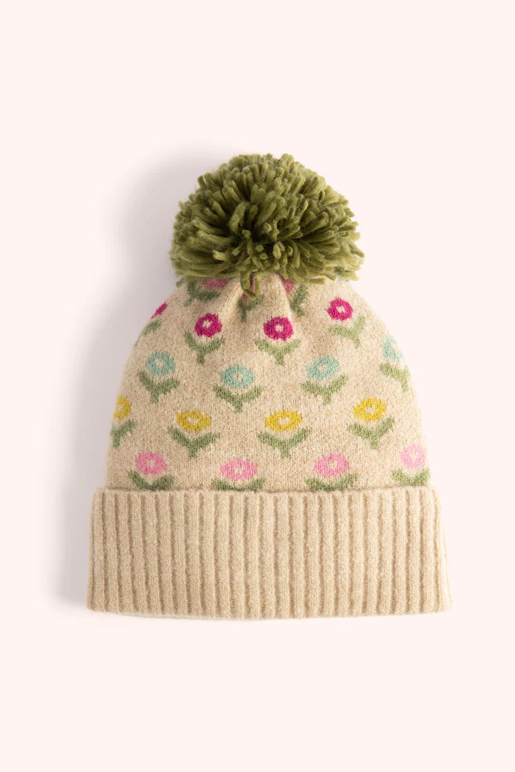 Willow Ditsy Flower Pompom Hat