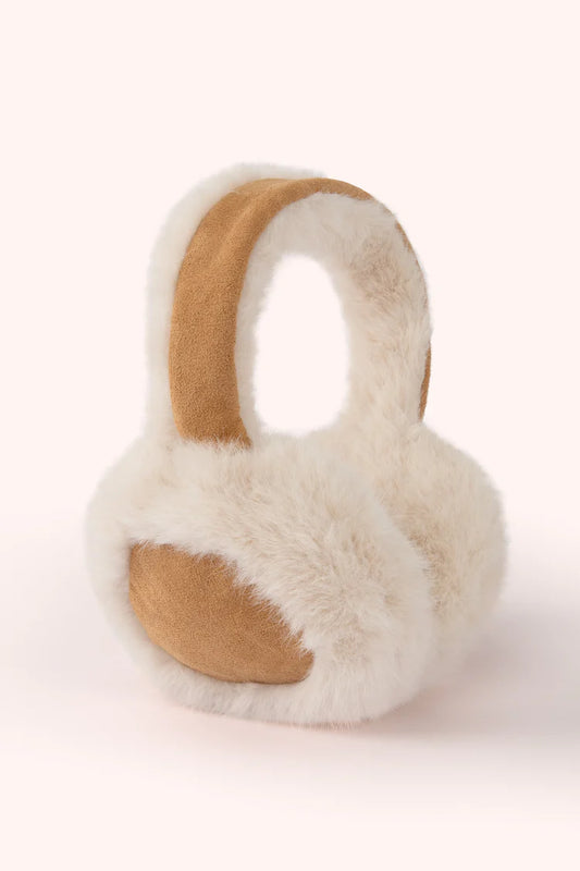 Elsa Faux Fur Earmuffs Cream