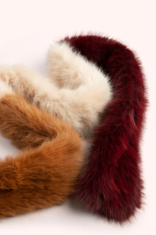 Elsa 3-Tone Faux Fur Scarf