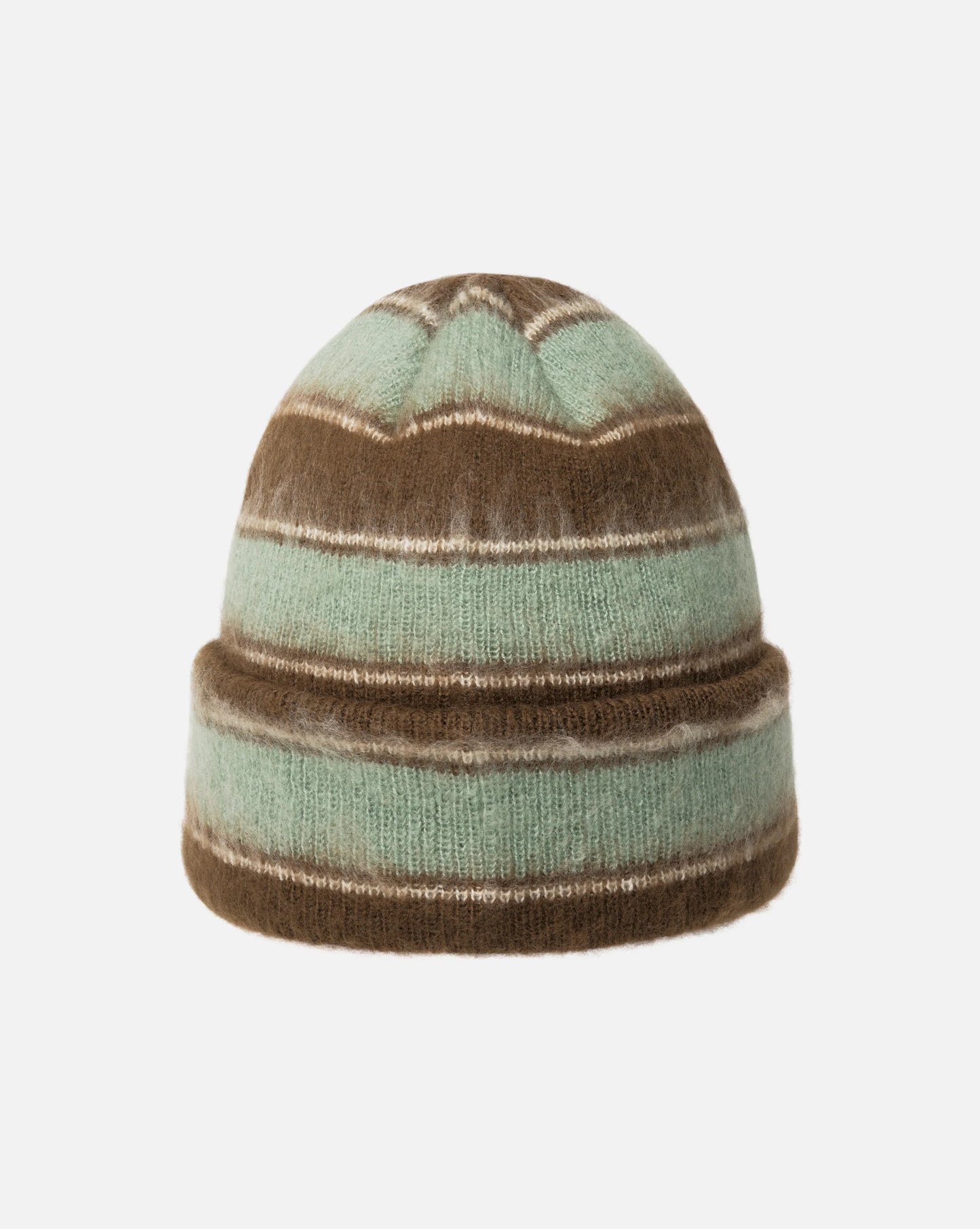 Fuzzy Stripe Beanie