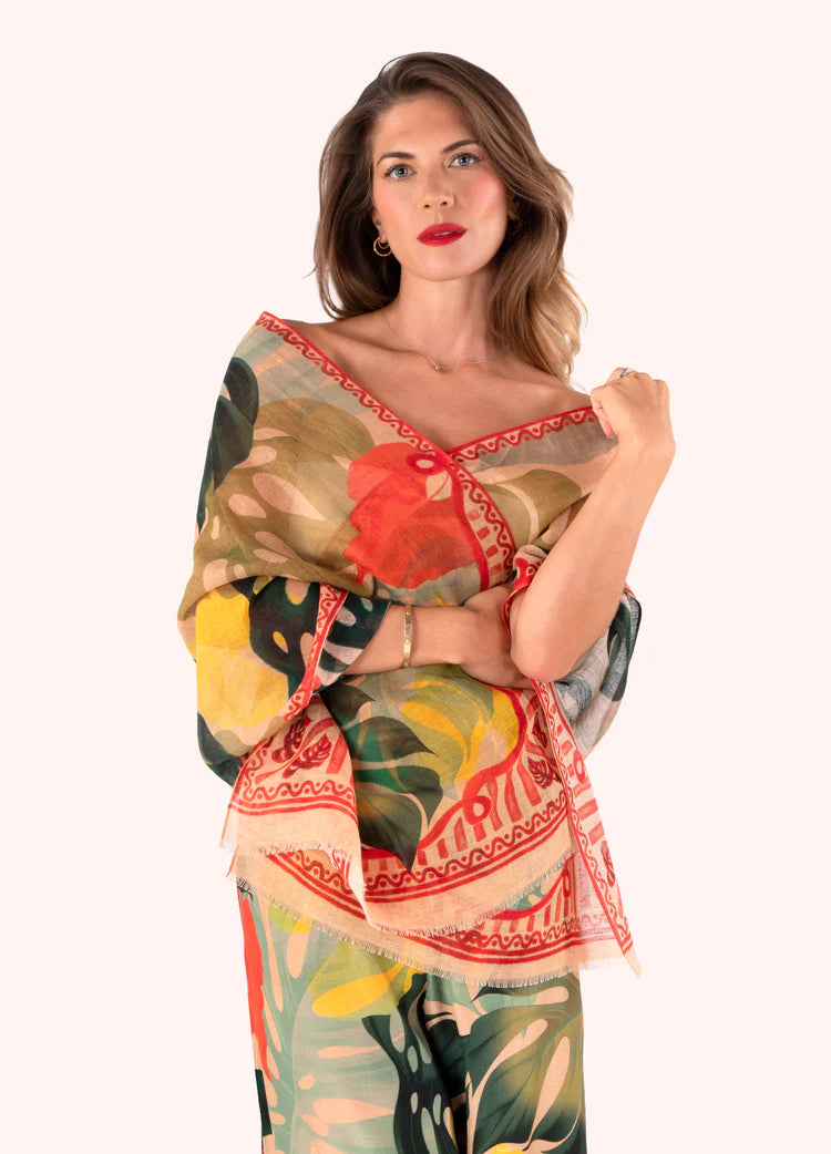 Powder Linen Cotton Scarves