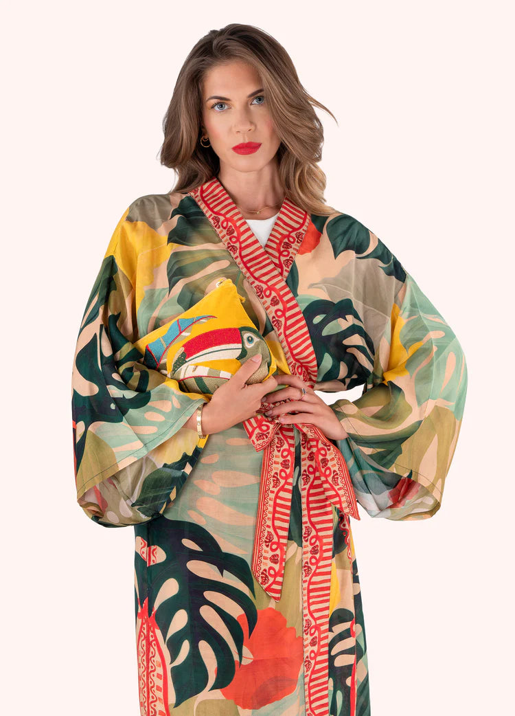 Powder Kimono Gown