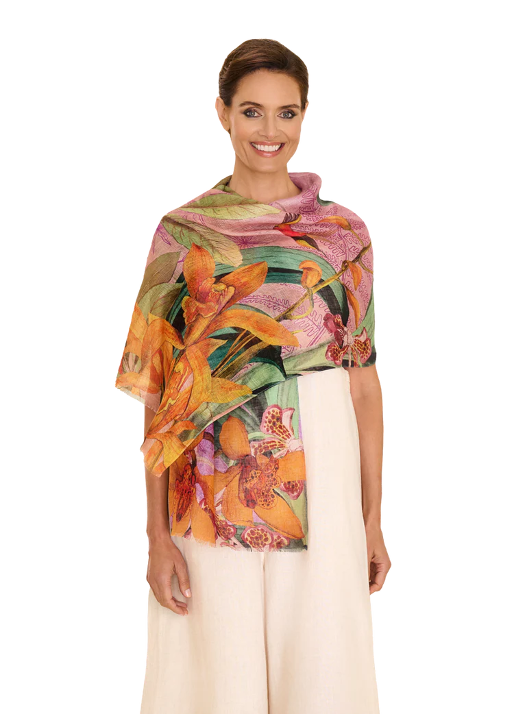 Powder Linen Cotton Scarves