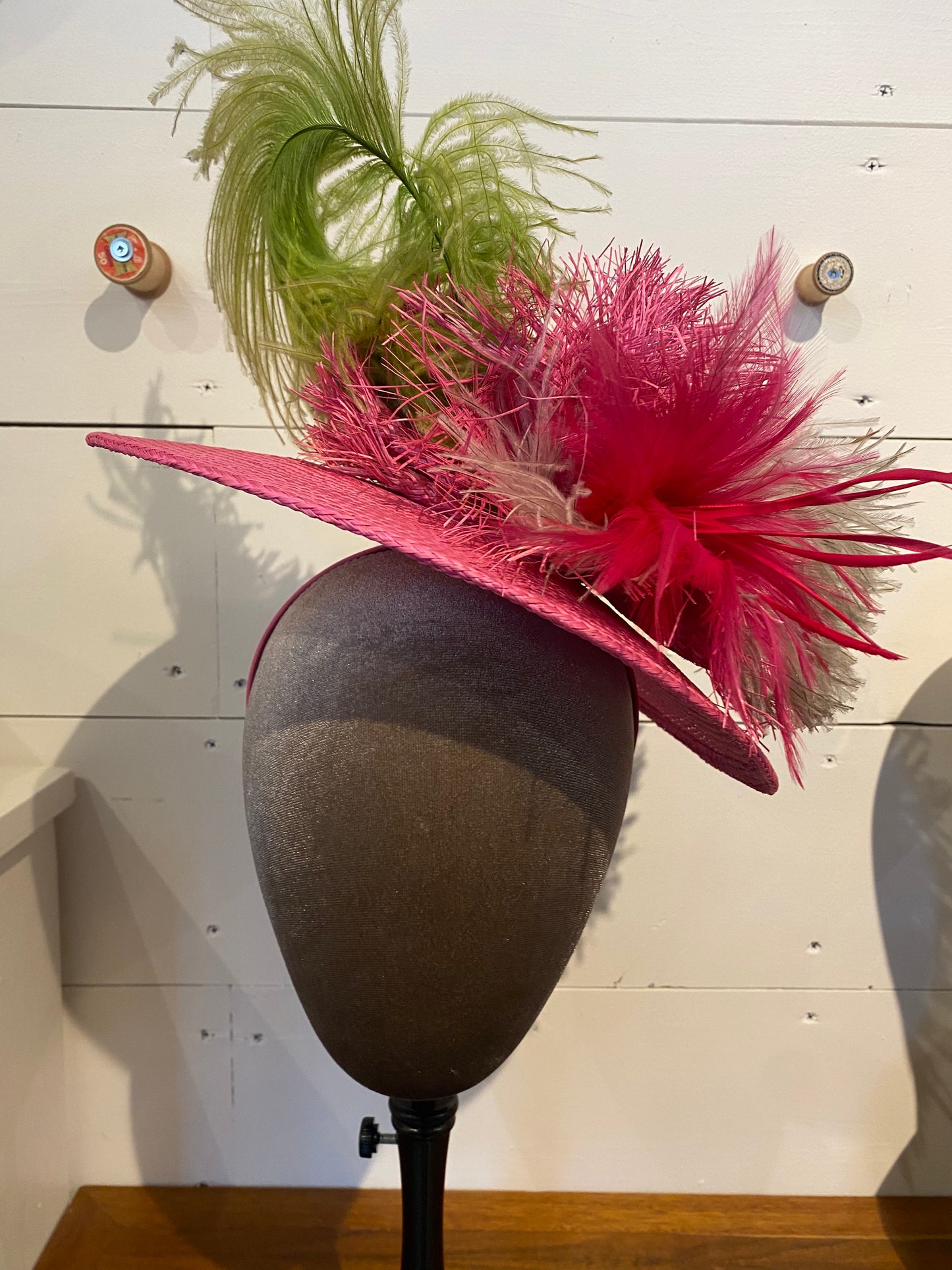 Pink Saucer Derby Hat