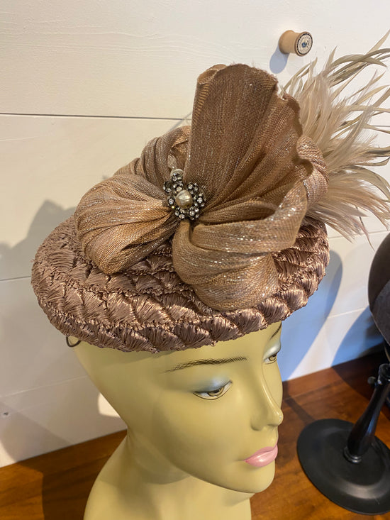 Cocktail Hat Dusty Rose