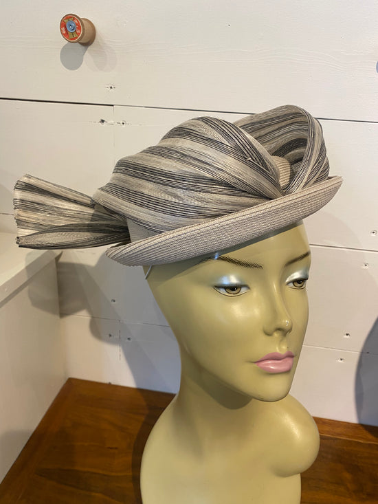 Cream Headpiece with Silk Abaca