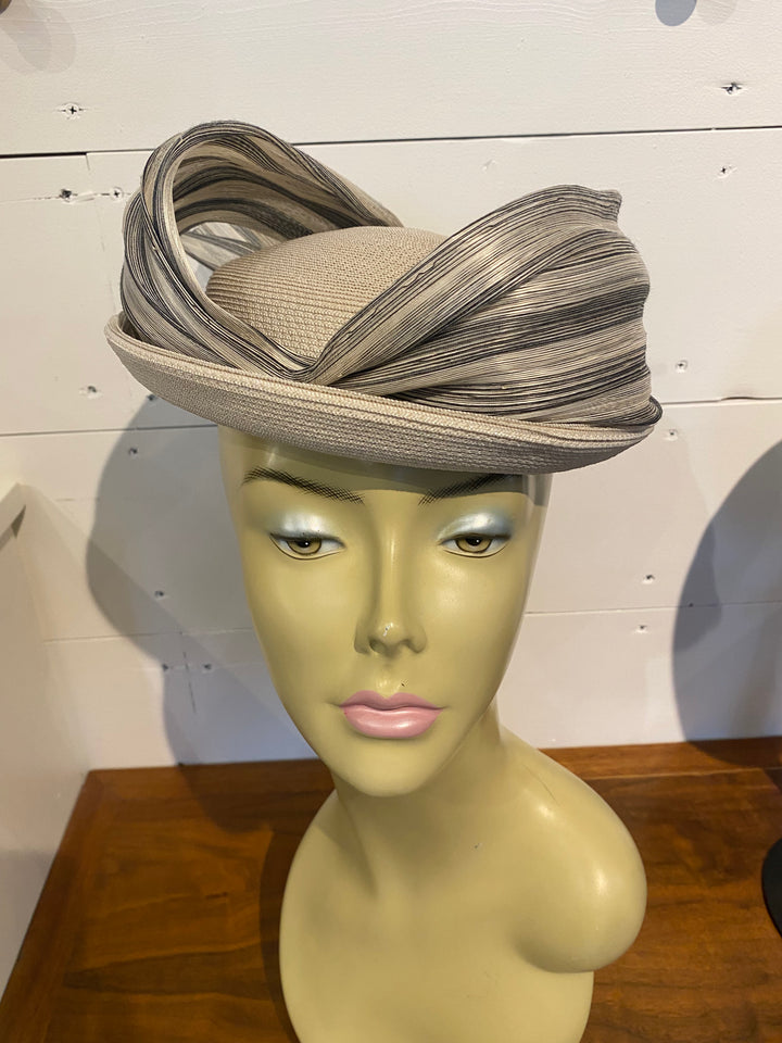 Cream Headpiece with Silk Abaca