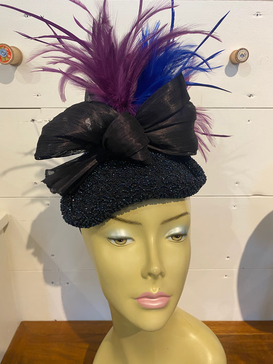 Beaded Cocktail Hat