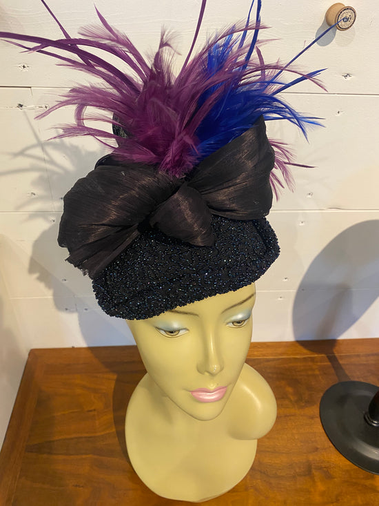 Beaded Cocktail Hat