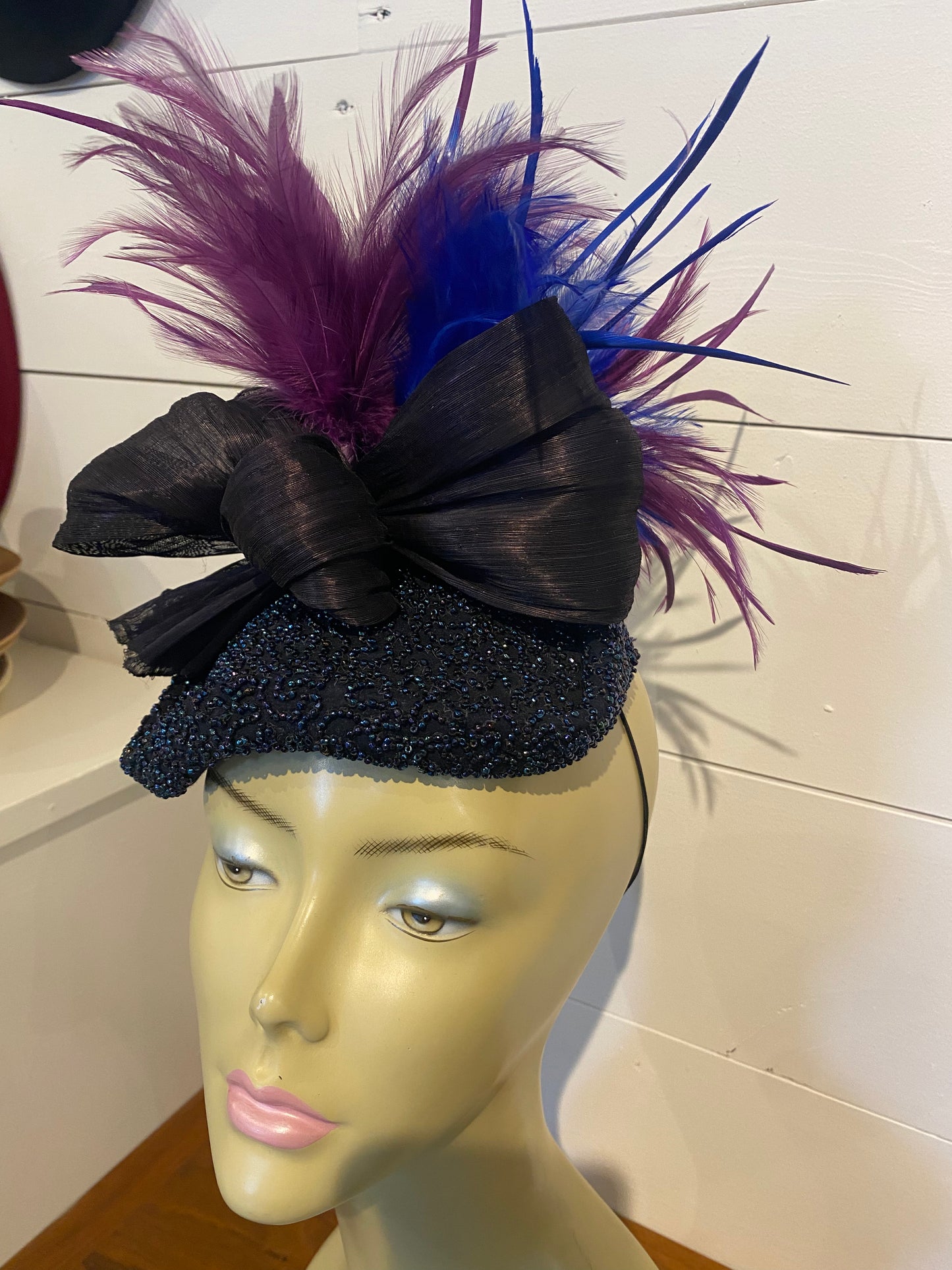 Beaded Cocktail Hat