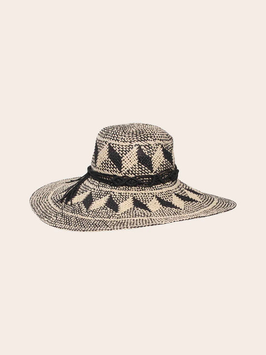 Large Bell Hat with Geometric Pattern