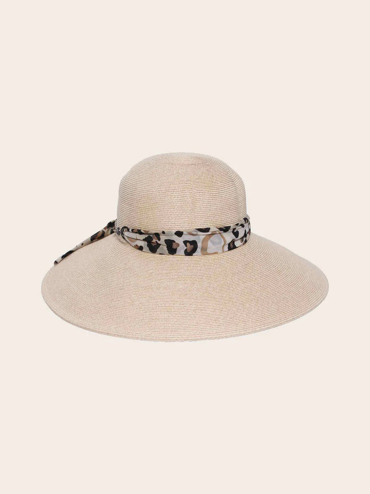 Large Loevenich Sun Hat with Leopard Band