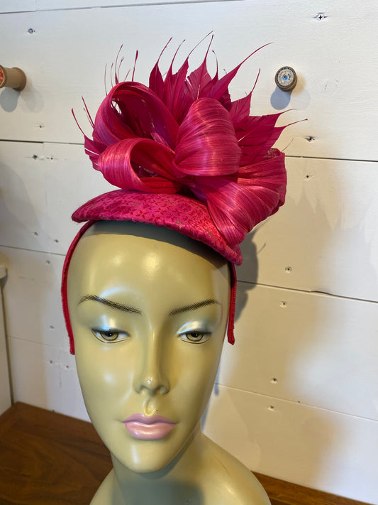 Fuschia Cocktail Headpiece