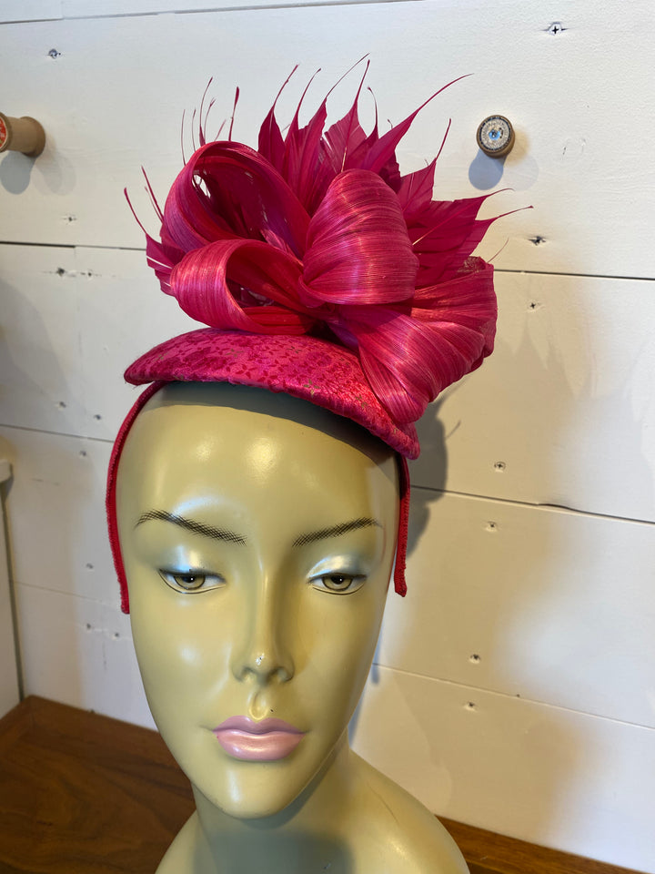 Fuschia Cocktail Headpiece