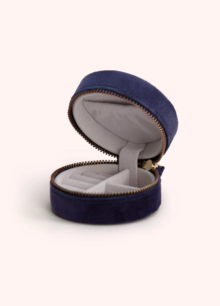 Navy Floral Hedgerow Jewellery Box