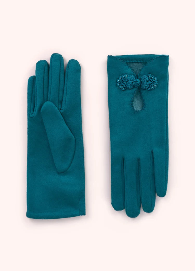 Suki Gloves in Teal
