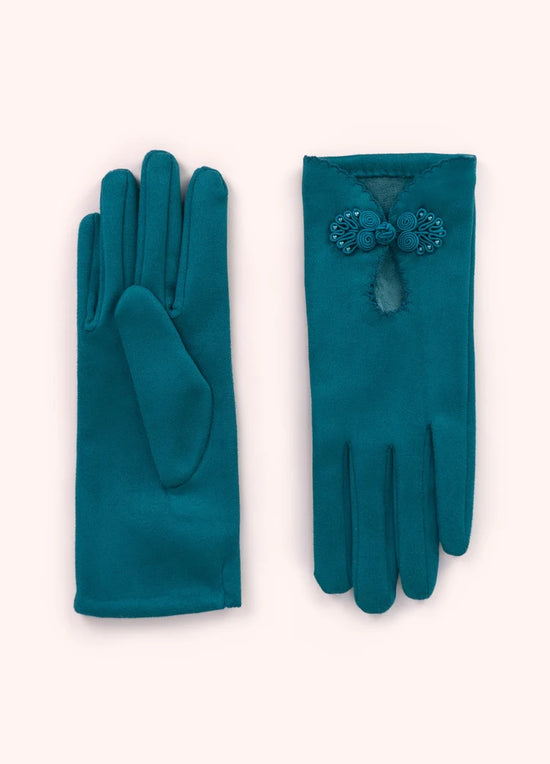 Suki Gloves in Teal