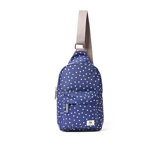 Willesden B Sling Bag Mixed Navy Polka Dot
