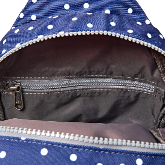 Willesden B Sling Bag Mixed Navy Polka Dot