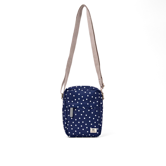 Bond Pocket Crossbody Bag Navy Polka Dot