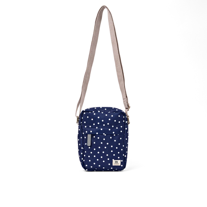 Bond Pocket Crossbody Bag Navy Polka Dot