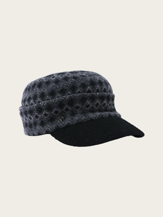 Jacquard Pattern Wool Cap Multicolour Grey
