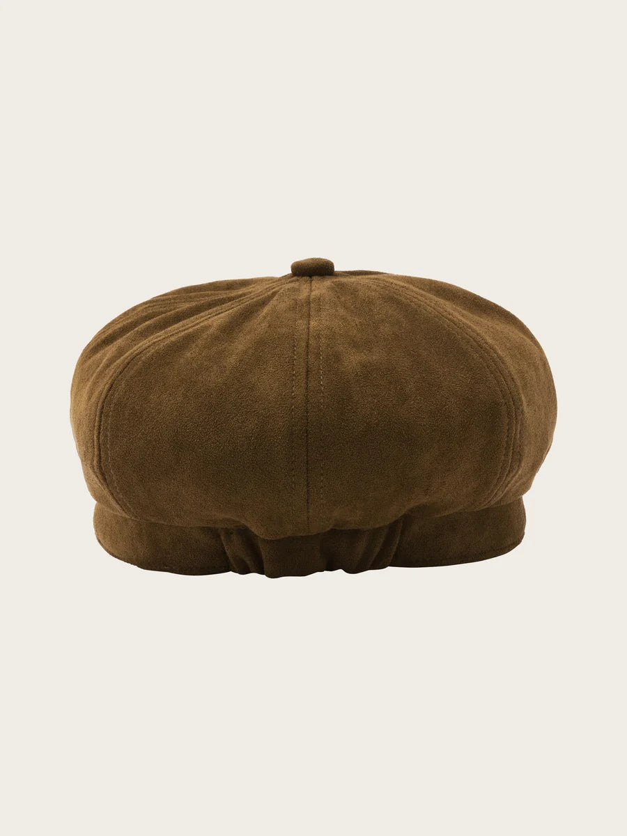 Faux Suede Cap Bronze