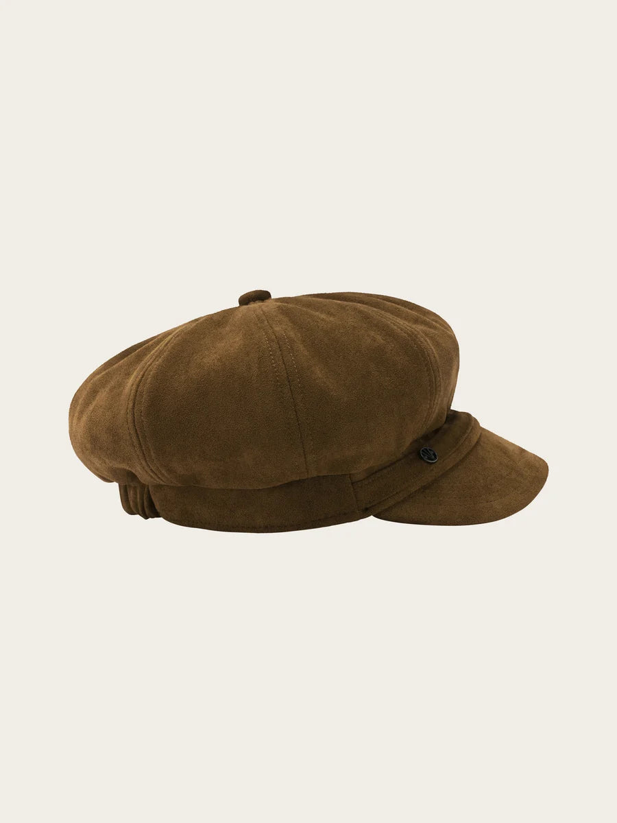 Faux Suede Cap Bronze
