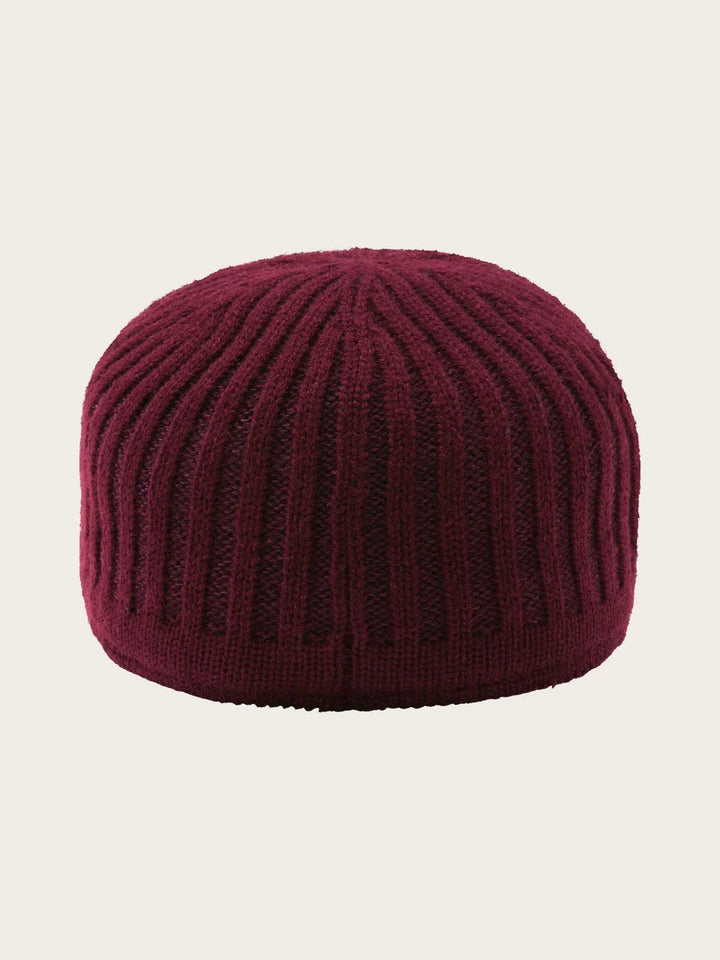 Knitted Baseball Cap Wine